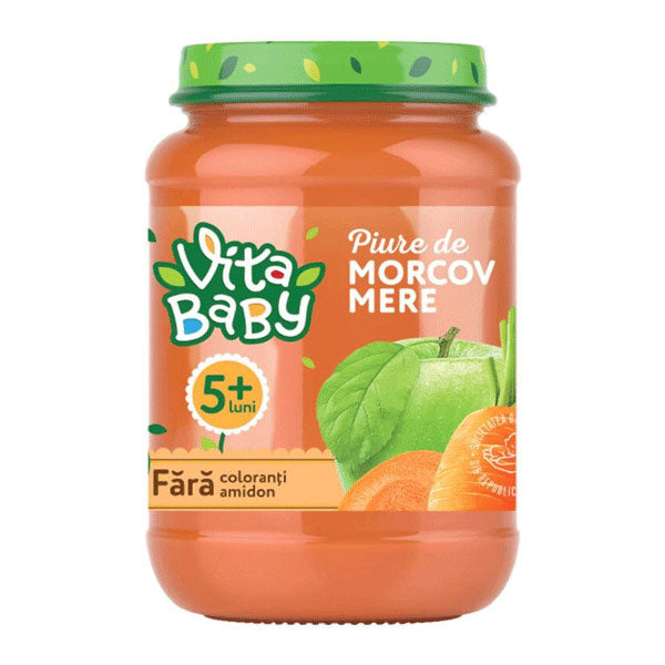 Baby Puree Carrot and Apple – 6.35 oz (180gr)